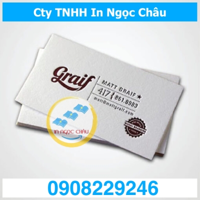  	In card visit giấy mỹ thuật đẹp giá rẻ TpHCM