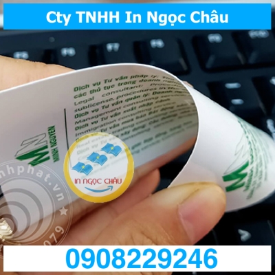 	In card visit bằng nhựa giá rẻ TpHCM