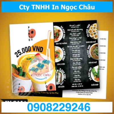  	In tờ gấp nhanh số lượng ít lấy liền giá rẻ TpHCM