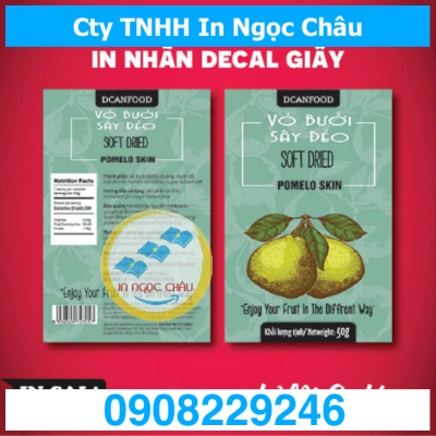  	In nhãn dán giá rẻ