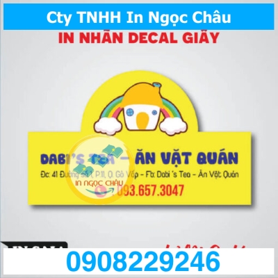  	In decal laptop theo yêu cầu