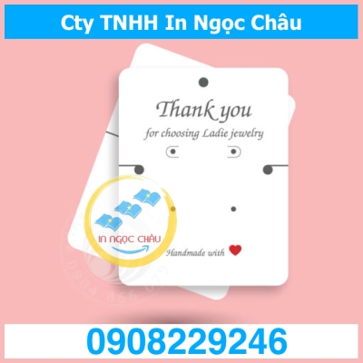  	Thiết kế tag treo bông tai giá rẻ