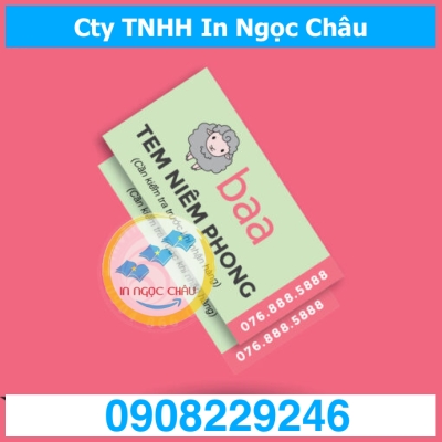  	In tem niêm phong giá rẻ in nhanh