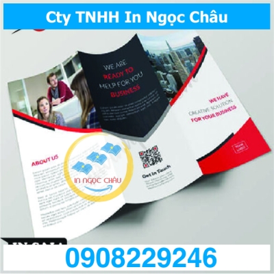  	In Brochure A4 – Số lượng 2000 tờ A4 cấn 2 đường