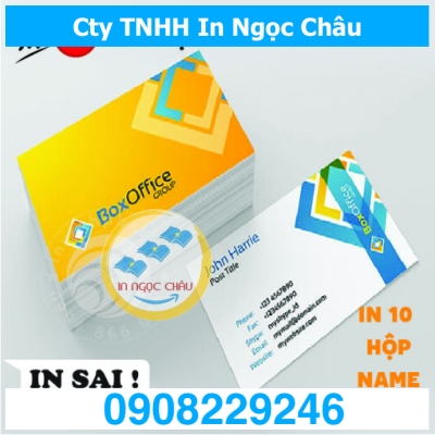  	In Name Card combo 10 hộp