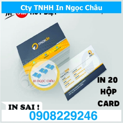  	In Card Visit combo 20 hộp