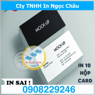  	In Card Visit combo 10 hộp