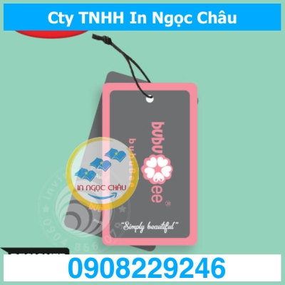  	Thiết kế mác treo, tag treo, thẻ treo quần áo, bông tai giá rẻ