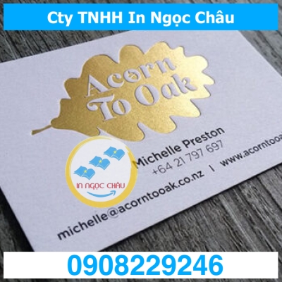  	In card ép Kim, ép nhũ giá rẻ