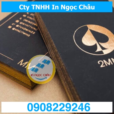  	In danh thiếp ép nhũ – Ép kim giá rẻ TpHCM
