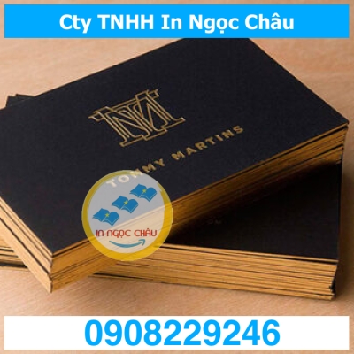  	In card visit ép kim – Ép nhũ giá rẻ