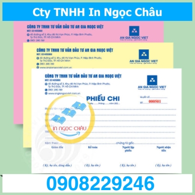  	Công ty in phiếu chi 3 liên giá rẻ