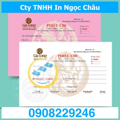  	In phiếu chi 2 liên giá rẻ