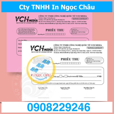  	In phiếu thu 2 liên