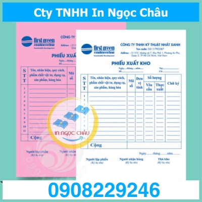  	In phiếu xuất kho 2 liên giá rẻ