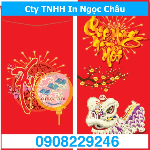  	IN BAO LÌ XÌ TẾT 2025