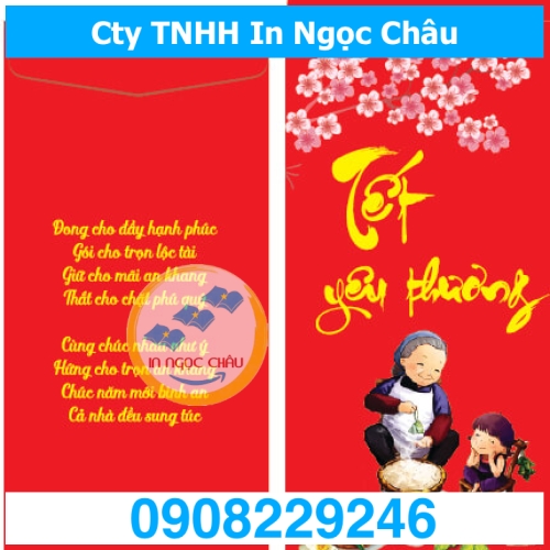  	IN BAO LÌ XÌ TẾT 2025