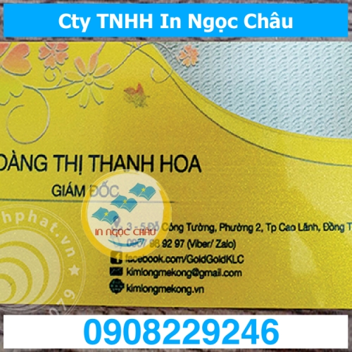  	In name card nhựa giá rẻ TpHCM