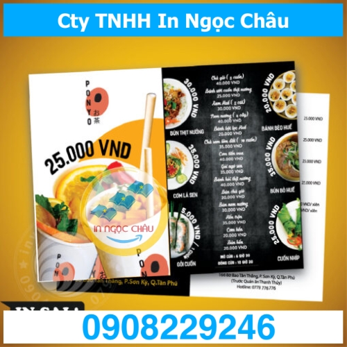  	In tờ gấp nhanh số lượng ít lấy liền giá rẻ TpHCM