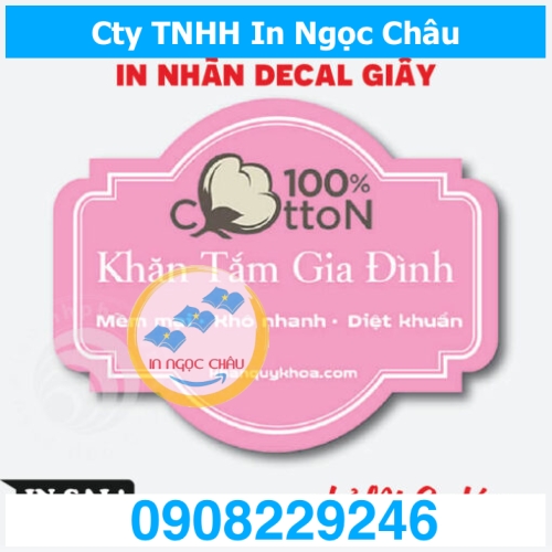 	In decal laptop theo yêu cầu