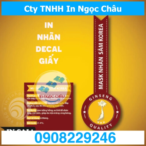 	In decal laptop theo yêu cầu