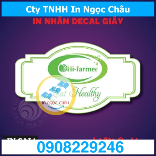  	In decal laptop theo yêu cầu