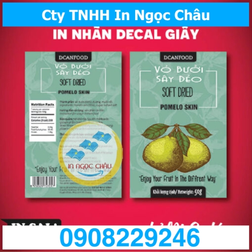  	In nhãn dán giá rẻ
