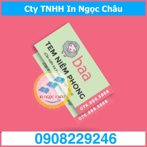  	In tem niêm phong giá rẻ in nhanh