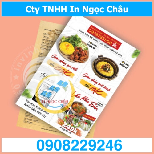  	Thiết kế tờ rơi màu giá rẻ TpHCM