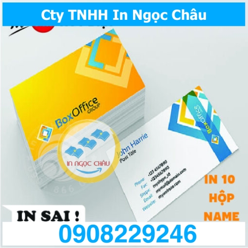  	In Name Card combo 10 hộp