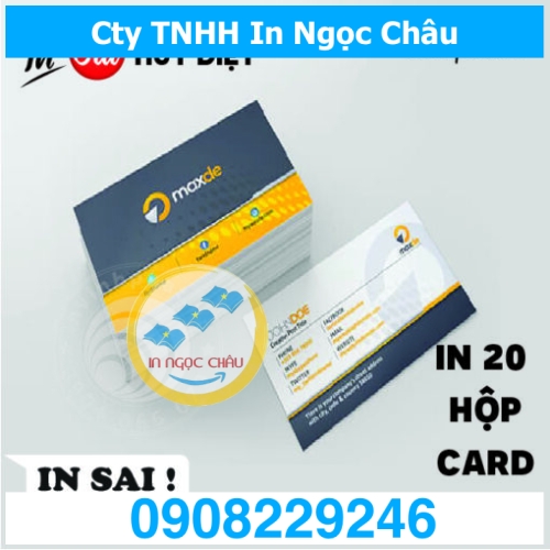  	In Card Visit combo 20 hộp