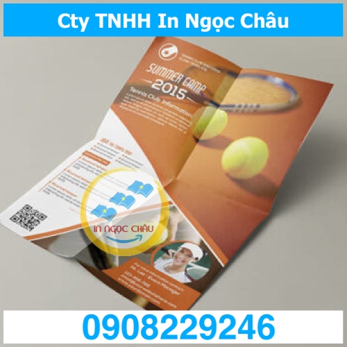  	In Brochure A4 – Số lượng 2000 tờ A4 cấn 2 đường