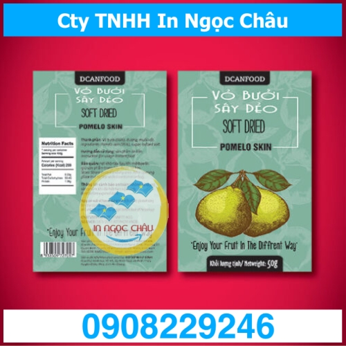  	In tem nhãn decal dán sản phẩm