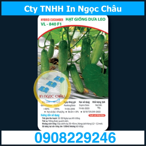  	In tem nhãn decal dán sản phẩm