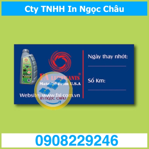  	In tem nhãn decal dán sản phẩm