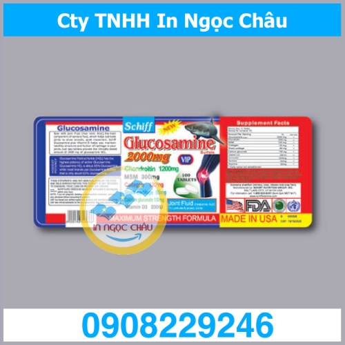  	In tem nhãn decal dán sản phẩm