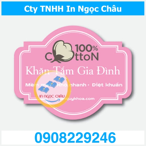  	In tem nhãn decal dán sản phẩm