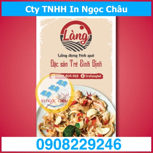  	In tem nhãn decal dán sản phẩm