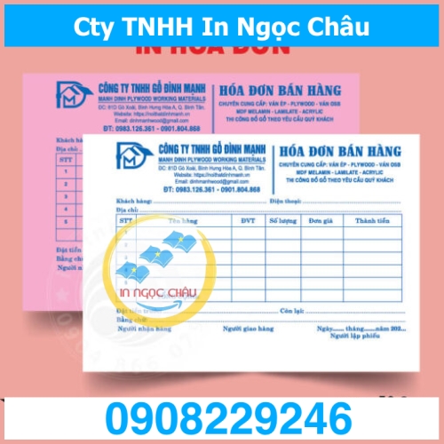  	In hóa đơn 2 liên giá rẻ