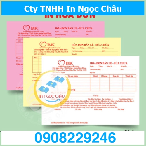  	Công ty in hóa đơn 3 liên giá rẻ