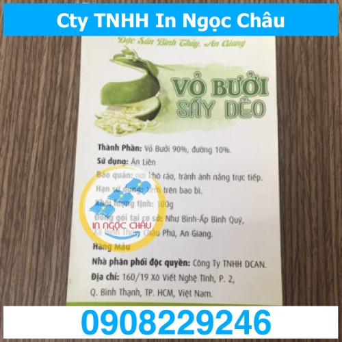  	In Nhãn Decal Giấy