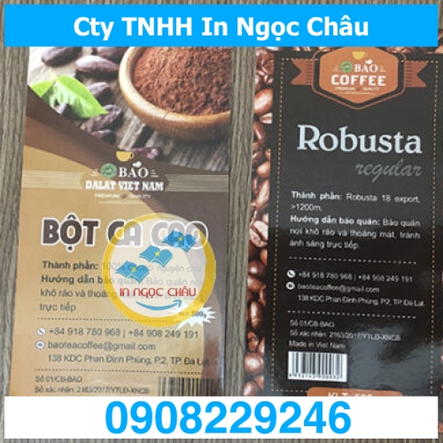  	In Nhãn Decal Giấy