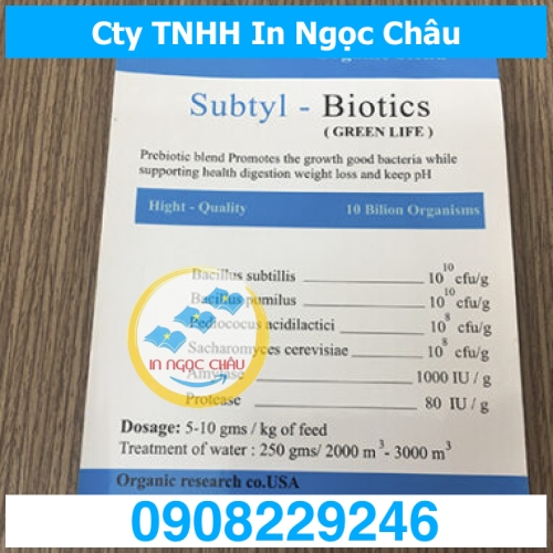  	In Nhãn Decal Giấy