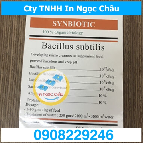 	In Nhãn Decal Giấy