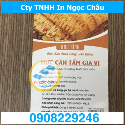  	In Nhãn Decal Giấy