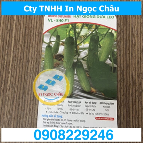  	In Nhãn Decal Giấy
