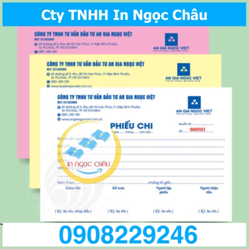  	Công ty in phiếu chi 3 liên giá rẻ