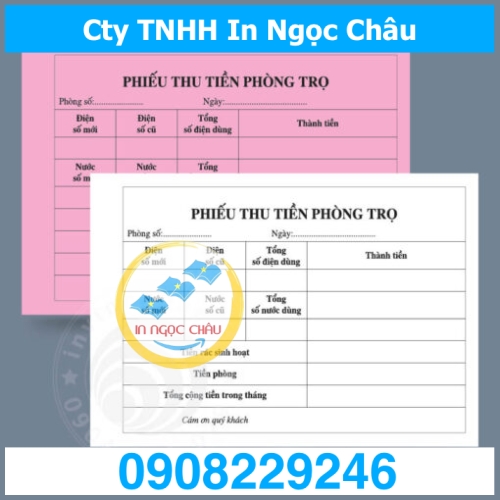  	In Phiếu Thu các loại