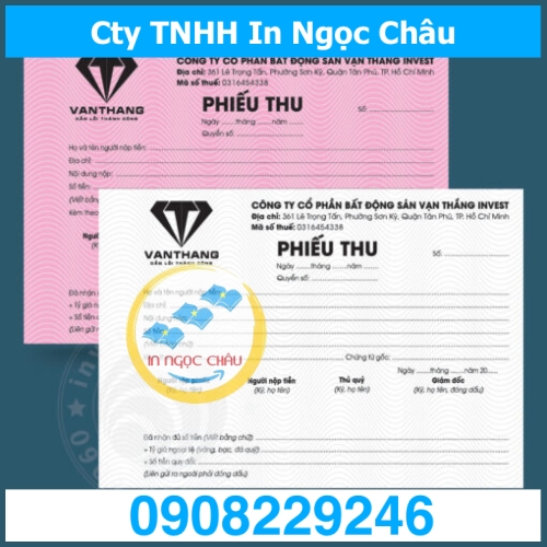  	In Phiếu Thu các loại