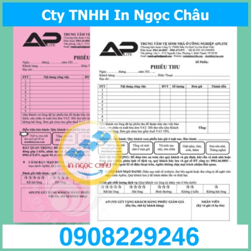  	In Phiếu Thu các loại